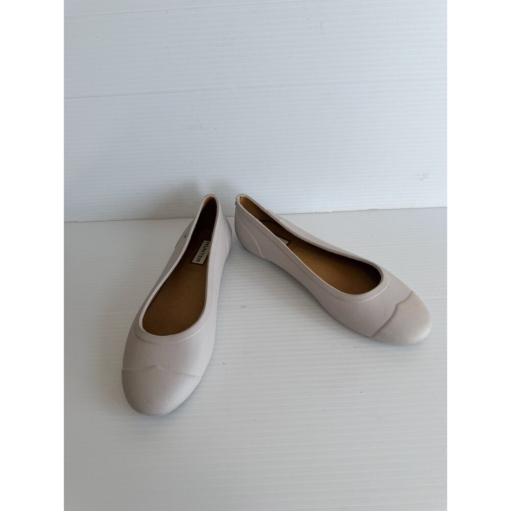 Hunter Original Tour Rubber Ballet Flat Waterproof Slip On Size 7